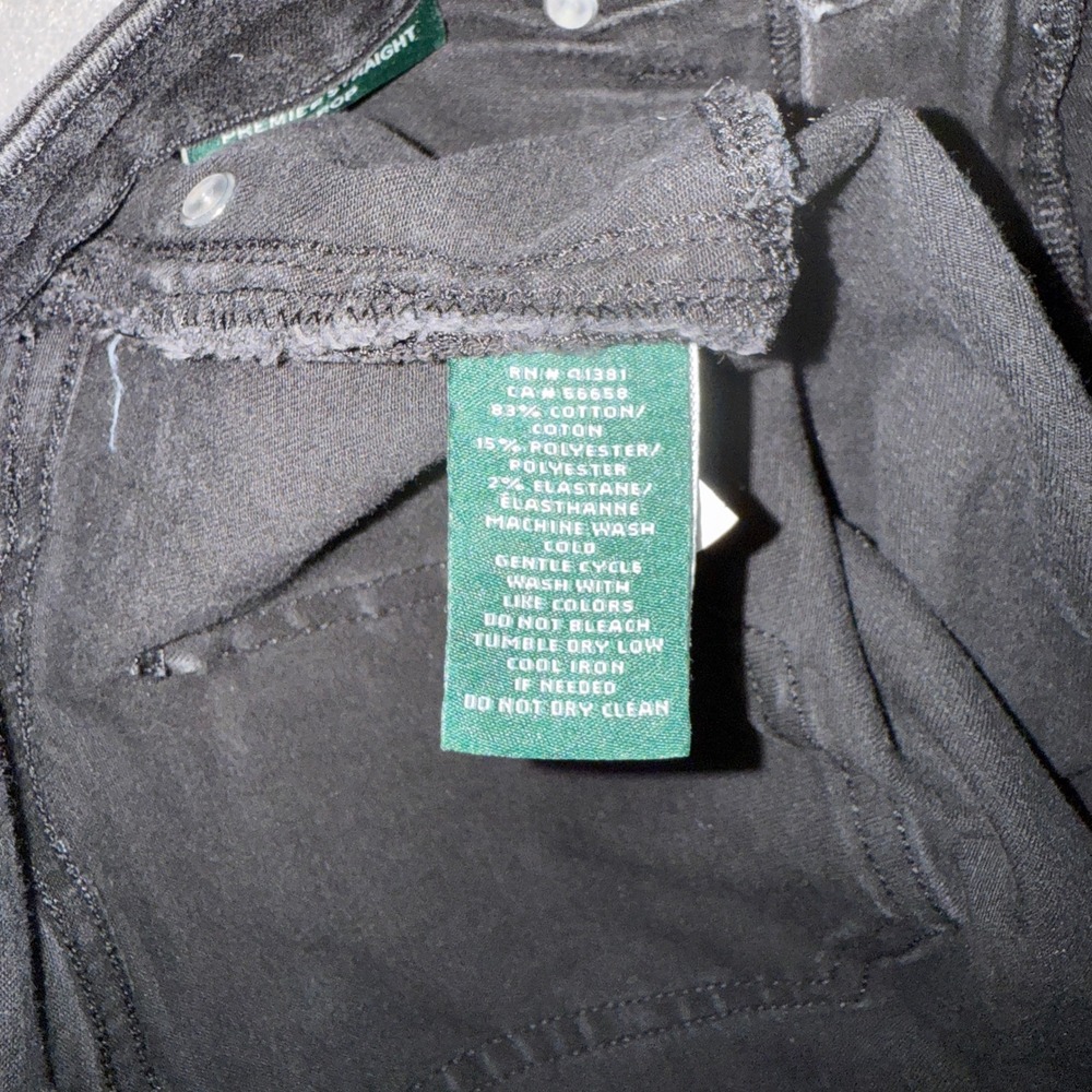 Lauren Ralph Lauren Jeans Women's Size 8 Premiere Straight Crop Charcoal Wash - Picture 12 of 12